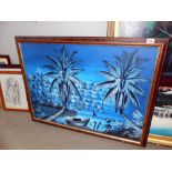 A tropical watercolour signed Sorel 2002.