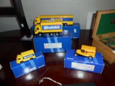 4 boxed Weetabix Corgi Classic vehicles