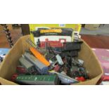 A quantity of HO/OO gauge engines, rolling stock and track, all a/f.