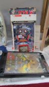 A vintage boxed Atomic Arcade pinball machine (box a/f),