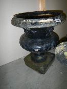 A good old cast garden urn.