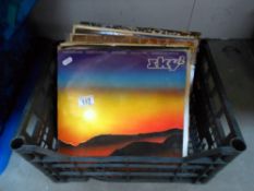 A collection of various LP records including Neil Diamond, Elton John, Simple Minds, Phil Collins,