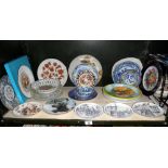 A good selection of collectors/wall plates including Coalport