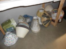 Approx 24 lampshades,