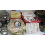 A good lot of assorted knitting and sewing items including vintage patterns.