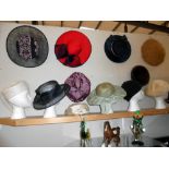 A large quantity of ladies vintage hats, 13 in total,