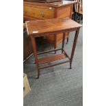 A mahogany occasional table.