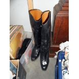 A Pair of vintage riding boots, size unknown, Inside boots it says Rex,