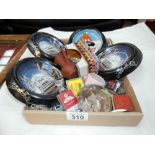 A quantity of Bugs Bunny dishes collectables, keyrings etc.