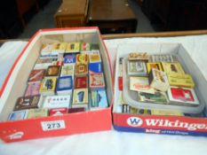 A quantity of assorted matchboxes and matchbooks