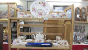 A mixed lot of china including 12 pieces of Royal Crown Derby 'Derby Posies, (large plate a/f),