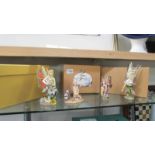 3 boxed 'The Fairy Way' figurines with certificates and another Fairy figurine.