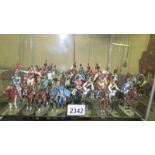 27 Del Prado cavalry of the Napoleonic wars model soldiers on horseback.