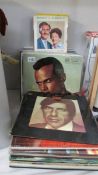 A good lot of LP and 45 rpm records including Leonard Cohen, Harry Belafonte, Peters and Lee,