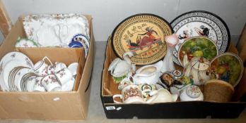 2 boxes of ceramics and china including a teaset ****Condition report**** Teapot has