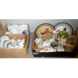 2 boxes of ceramics and china including a teaset ****Condition report**** Teapot has