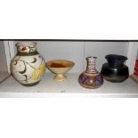 4 items of pottery by studio pottery artist Harry Shotton