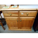 A solid pine dresser base, Height 83cm,