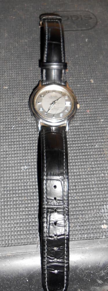 A Rolex Oyster perpetual date set wrist watch on replacement strap. - Image 6 of 9