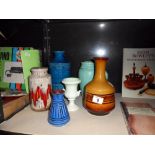 A Cinque Ports pottery Rye, West German vases etc.