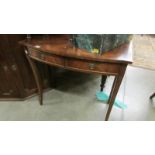 A Victorian mahogany 2 drawer side table.