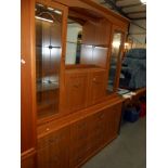 A teak effect sideboard,