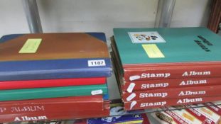 9 albums of Commonwealth and European stamps including Victorian, early to mid 20th century etc.