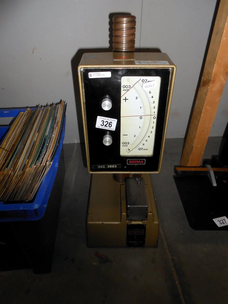 A Sigma comparator engineering inspection gauge - Image 2 of 4