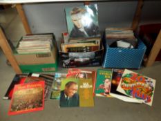 3 boxes of LP records,