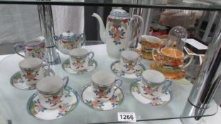 A 15 piece Japanese coffee set etc.