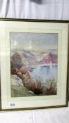 A framed and glazed watercolour signed H J Thurnoll 1906, (some foxing), image 39 x 29 cm,