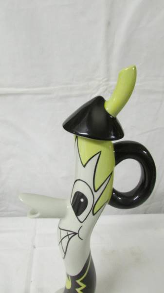 An unusual Lorna Bailey novelty teapot. 33 cm. - Image 2 of 5