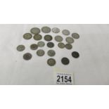 22 pre 1946 silver coins (99 grams).