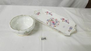 2 pieces of Hammersley bone china, in good condition.