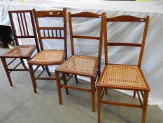 4 odd bedroom chairs (3 in good order,