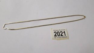 A 9ct gold neck chain, approximately 2.7 grams.