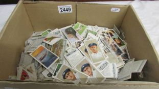 A box of approximately 2000 odd cigarette cards including Player's, Will's, Gallaher, Philips etc.