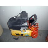 A Wolf air compressor 24 litre - Sioux 25, in working order (according to seller,