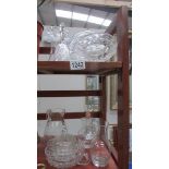 A mixed lot of glass jugs, bowls etc.