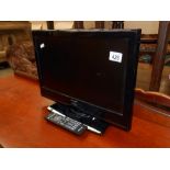 A Finlux 19" tv with remote