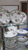8 Copeland Spode dinner plates and 5 matching soup bowls.