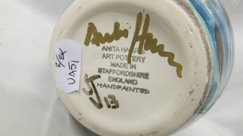 An Anita Harris 'Water Lilies' vase signed S Johnson. - Image 3 of 3