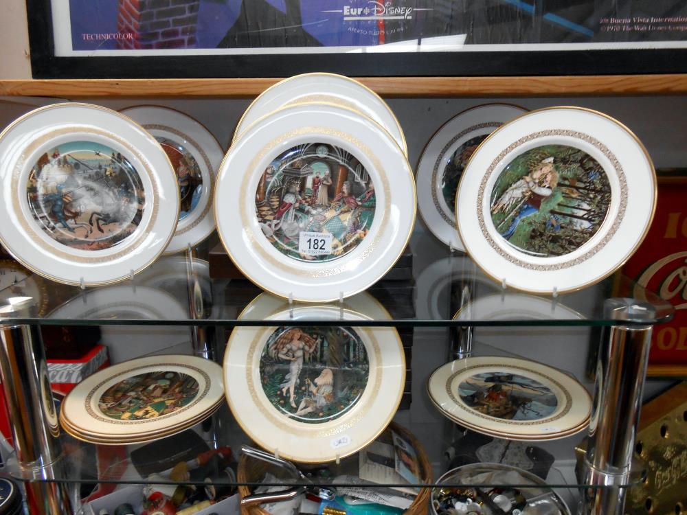 6 boxed Royal Worcester 'The King Arthur' plates and 6 unboxed (these 6 need cleaning)