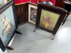 4 old fire screens