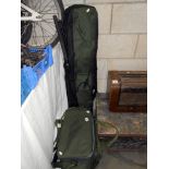 2 bags of fishing tackle including reels, floats etc.