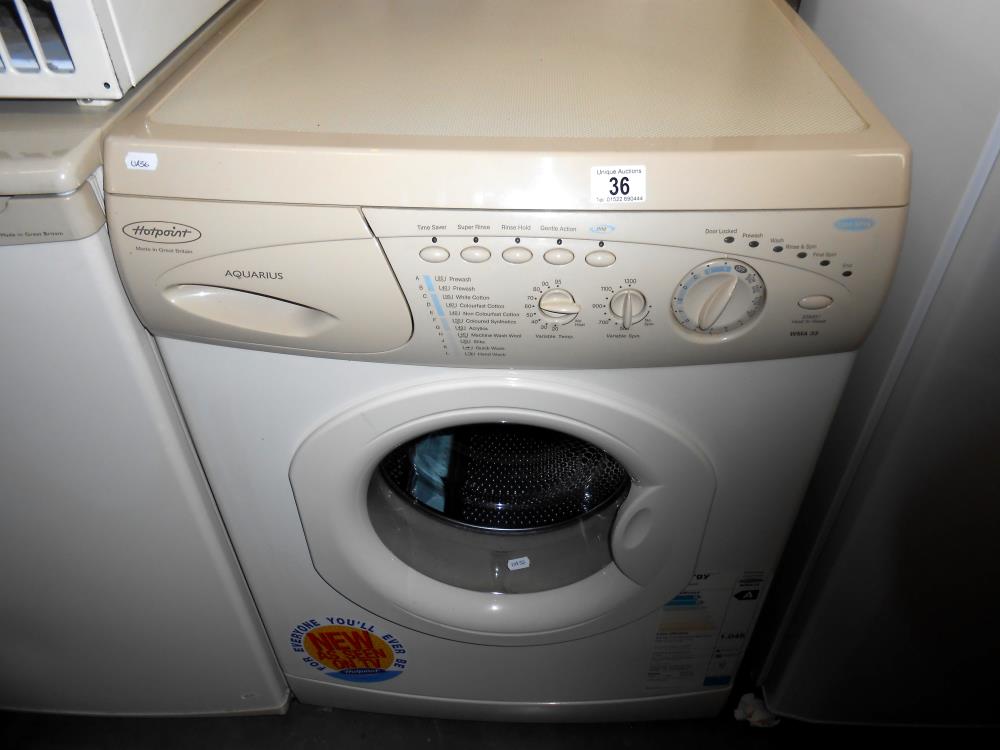 A Hotpoint WMA 33 Aquarius washing machine