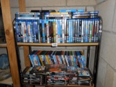 A good lot of Blu-Ray (approx 50) Disney and children's dvd's (approximately.