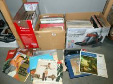 3 boxes of LP records,