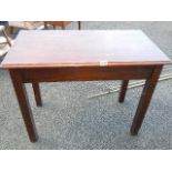 A good quality dark wood table 95 x 73 x 50 cm