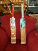 A Slazenger cricket bat (389 Michael Clarke pro) and a Sommers cricket bat (Venom) both A/F